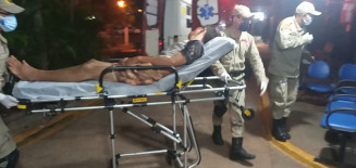 Diego foi levado para o Hospital da Vida; Foto: Sidnei Bronka/Ligado Na Notícia