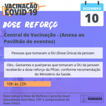 Prefeitura aplica D3 e reforço da Janssen nesta sexta-feira