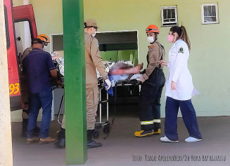 Homem teve 90% do corpo queimado; Foto: Thiago Apolinário/Da Hora Bataguassu