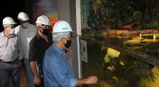 Diversos tanques internos estão sendo preparados para receber os peixes; Foto: Chico Ribeiro/Portal MS