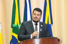 Daniel Junior, vereador do Patriota, durante sessão ordinária da Câmara de Dourados; Foto: Valdenir Rodrigues/CMD