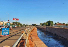 Mulher disse que ficou dentro do córrego até 1h de hoje; Foto: Midiamax