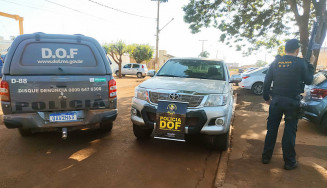 Polícia acrredita que o veículo seria entregue no Paraguai; Foto: Divulgação/DOF