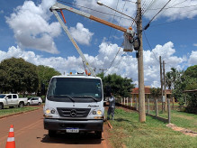 Semsur também fez manutenção na rede de elétrica de iluminação pública; Foto: Assecom