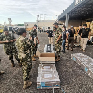 Armas chegaram em solo paraguaio no dia 19 de fevereiro; Foto: Divulgação/Polícia Nacional