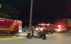 Vítima, ainda não identificada, morreu no local; Foto: Divulgação/Corpo de Bombeiros