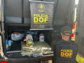 Proprietário da empresa disse que o material foi entregue por um paraguaio com destino a Campo Grande; Foto: Divulgação/DOF
