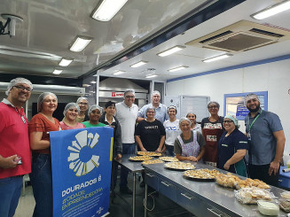 Alan esteve com a turma que finalizou a primeira etapa; Foto: Assecom