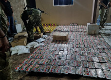 Droga continua sendo pesada na sede da Senad; Foto: Divulgação/Senad