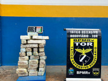 Indivíduo foi preso em flagrante e conduzido à Polícia Federal; Foto: Divulgação/PMR