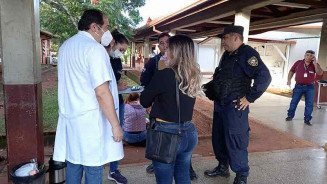 Vítima passou pelas primeiras avaliações médicas no HR (Hospital Regional) de Pedro Juan Caballero; Foto: Divulgação