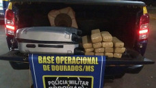 Adolescente disse que desconhecia o conteúdo da bagagem; Foto: Divulgação/PMR