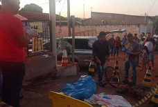 Vítima foi atingida no tórax e morreu no local; Foto: JB Santos