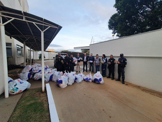 Primeira remessa com 500 cobertores foi entregue na quarta-feira; Foto: Assecom