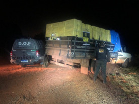 F-4000 é apreendida com 290 munições e 10,5 mil pacotes de cigarros contrabandeados