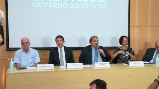 Autoridades anunciam primeira morte causada por coronavírus no estado de São Paulo. — Foto: Reprodução/TV Globo