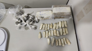 Preso é flagrado com 27 balas de explosivos, haxixe e maconha na PED