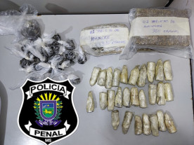 Preso é flagrado com 27 balas de explosivos, haxixe e maconha na PED