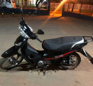 Motocicleta foi localizada no estacionamento do HR; Foto: Divulgação/PM