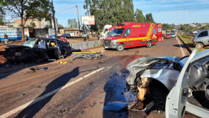 Acidente envolvendo 5 veículos deixa 2 feridos entre o trevo do DOF e da Bandeira; veja as fotos