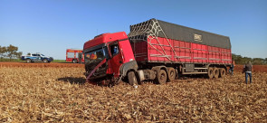 Motorista sai de pista e sofre acidente de carreta na MS-276