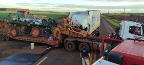 Douradense morre após colisão entre caminhão e carreta na BR-163 em Rio Brilhante
