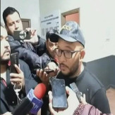 Rúben concedeu entrevista coletiva juntamente com a Polícia Nacional; Foto: Divulgação