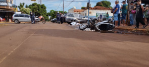 Colisão entre moto e caminhonete mata jovem de 27 anos em Dourados