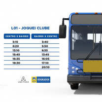 Agetran divulga novos horários de ônibus para os domingos em Dourados