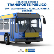 Agetran divulga novos horários de ônibus para os domingos em Dourados