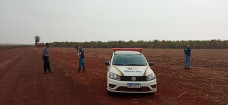 Ao fundo, no coqueiro, seria o local do acidente; foto: Iuri/Rio Brilhante em Tempo Real