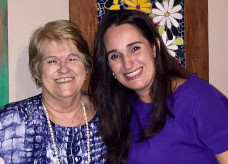 Clélia e Denise Caramori; Foto: Acervo particular