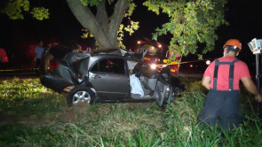 Motorista morre ao perder controle do carro e bater contra árvore em Deodápolis