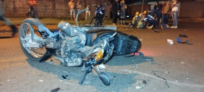 Homem fica gravemente ferido em batida envolvendo 2 motos em Dourados