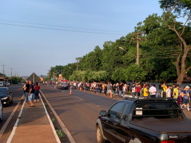 Romeiros lotam santuário da Vila São Pedro em homenagem à padroeira do Brasil