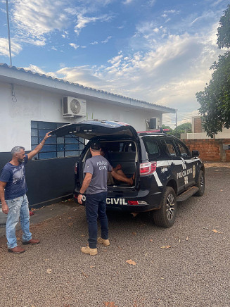 Autor será levado para o presídio de Caarapó; Foto: Polícia Civil