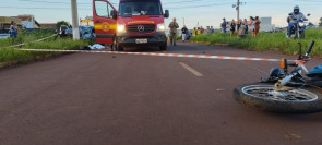 Idoso de moto morre após acidente com carro em Dourados