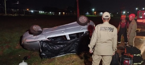 Casal que passaria o final de ano em Dourados morre ao capotar carro no Trevo da Bandeira