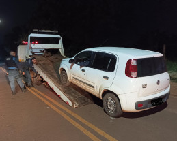 Ação conjunta recupera carro roubado em Ponta Porã