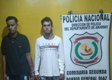 Brasileiros presos no sábado; Fotos: Polícia Nacional