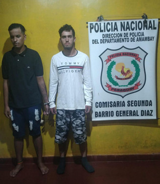 Brasileiros presos no sábado; Fotos: Polícia Nacional