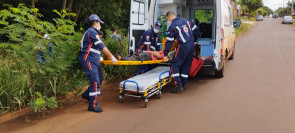 Homem é encontrado com facadas no pescoço no meio do mato entre Estrela Porã e Parque do Lago