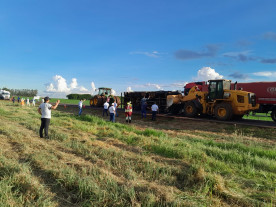 FOTOS: Identificado motorista morto em acidente entre 2 carretas na BR-163