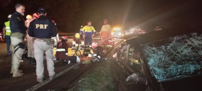 Trabalhador que estava retirando cone de rodovia é atropelado e tem pernas quebradas em Dourados
