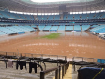 Na imagem, o gramado da Arena do Grêmio. Foto: Diego Baldi