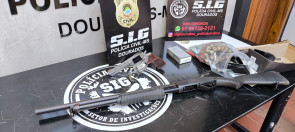 Durante investigação de homicídio, SIG apreende armas em casa de PM aposentado em Ponta Porã