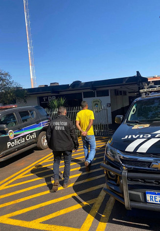 Um dos presos acusado de estelionato; Foto: Divulgação/Policia Civil