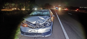 Acidente envolvendo carro e moto mata mulher entre Vila Vargas e São Pedro