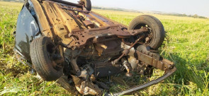 VÍDEO: Homem morre após capotar veículo e ser arremessado em Itaporã