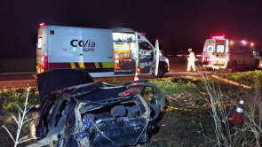Acidente deixa família ferida na BR-163 em Dourados; menina de 11 anos está entubada